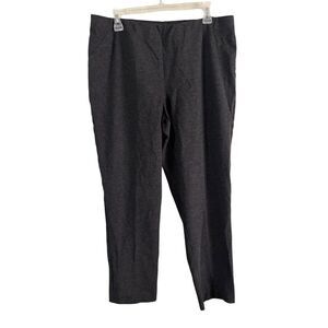 J. Jill Ponte Slim Leg SZ Large Dark Gray Stretchy Casual Mature Capsule Classic